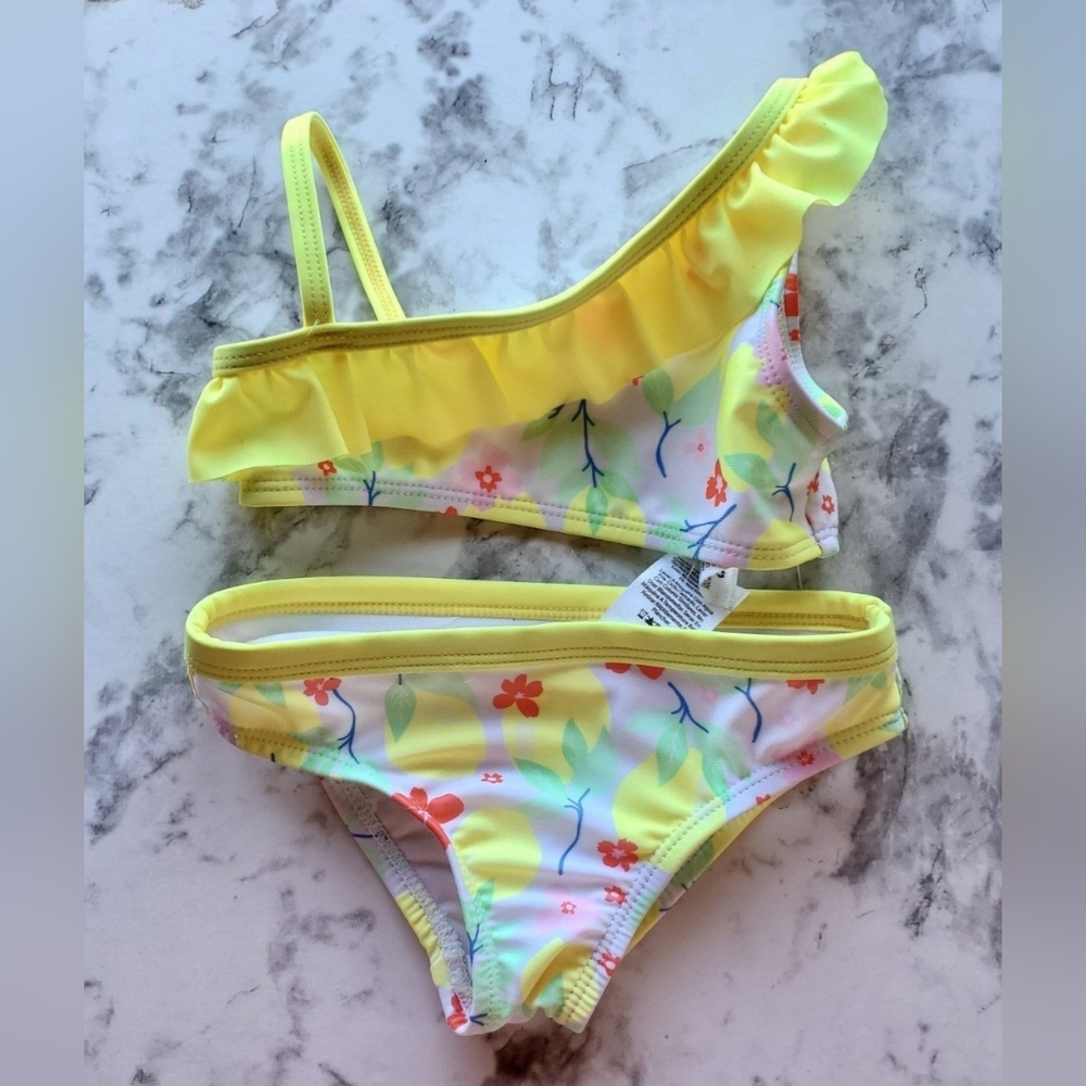 WONDER NATION Lemonade Swim Two-Piece Bathing Suit - 18mo NEW WITH TAGS
